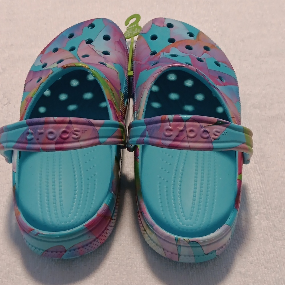 NWT Crocs classic palm print clog size 10 men's, 12 women's - Picture 3 of 7